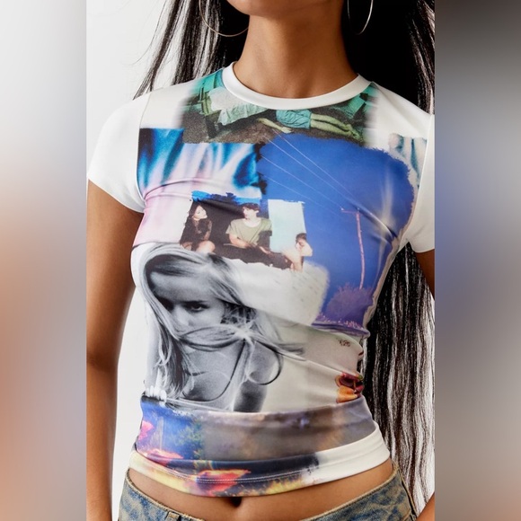 *NWT* Basic Pleasure Mode Sofia Baby Tee from Urban Outfitters, Size XL - Picture 10 of 16